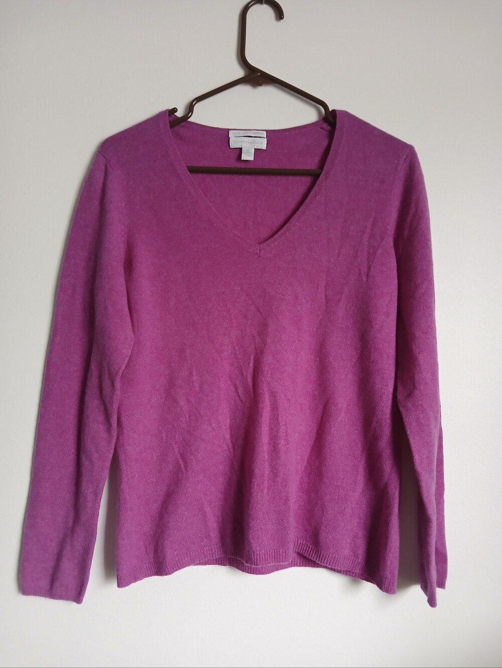 Charter Club Sweater Cashmere Size Medium Lightweight